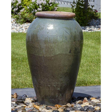 Tuscany FNT3893 Ceramic Triple Vase Complete Fountain Kit Vase Fountain Blue Thumb